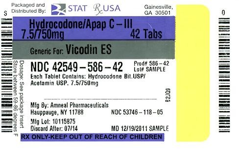 Hydrocodone Bitartrate and Acetaminophen